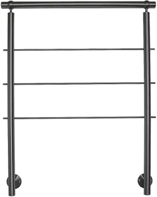Produktbild von TIBU Geländer Edelstahl V2A Seitenmontage, Länge 200 cm mit 3 Pfosten, 3 Querstreben und Seitenabstand 70 mm
