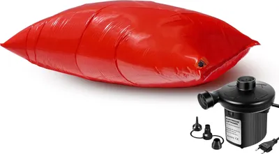 Produktbild von [SET] XL/XXL Pool Luftkissen, Poolkissen, Pool Polster, Winterkissen für Abdeckplanen Poolabdeckung Winter Überwinterung INKL. 4xSeil und elektrische Pumpe VERBESSERT