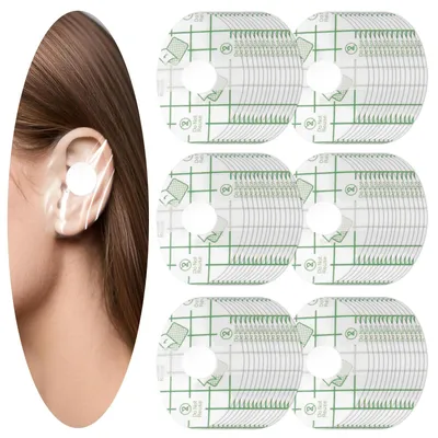 Productafbeelding van 60 Stuks Waterdichte Oorpatches, Transparante Oorpleisters