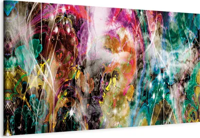 Produktbild von Vliesstoff Leinwandbild - Magical Kaleidoscope 150x50 cm Abstrakt f-C-0151-b-b