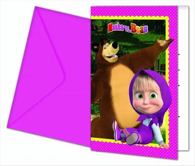 Produktbild von 6 Mascha & Der Bär Ewige Freundschaft Einladungskarten