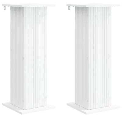 Produktbild von vidaXL Pflanzenständer 2 pcs Weiß 30,5 x 30 x 80,5 cm Holzwerkstoff