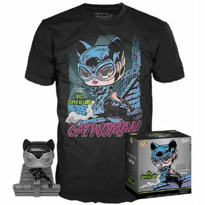 Produktbild von Funko Pop! DC Jim Lee Catwoman Figurki Vinylowa z Koszulką Set & Tee Premium