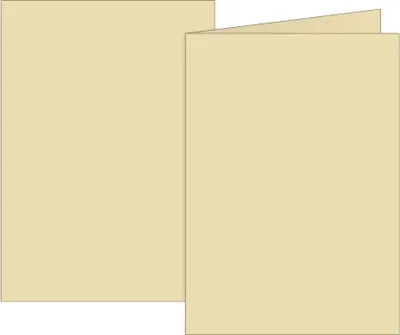 Produktbild von BRUNNEN 105125311 Klappkarte Universalpapier A6 chamois