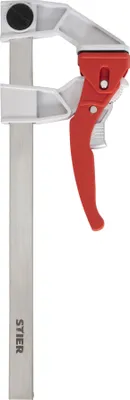 Produktbild von STIER Hebelzwingen 2000N 250/70| 25 cm Länge | Klemmfläche 5x22mm | Klemmzwinge | Tischzwinge | Einhandzwinge | Hohe Spannkraft 200 kg