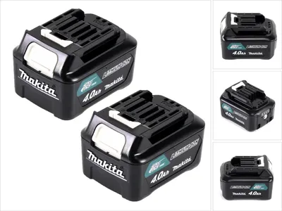Produktbild von Makita Akku Power Set Li 12V mit 2x BL1041B Akku 4,0Ah ( 2x 197406-2 ) - Nachfolger von BL1040B