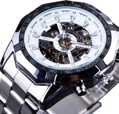 Produktbild von Forsining TO-14528 Herrenuhr Silber/Weiß kaufen KP14528