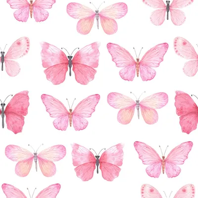 Produktbild von 20 kleine Cocktailservietten Pink Butterflies - Kleine Schmetterlinge rosa 24x24cm