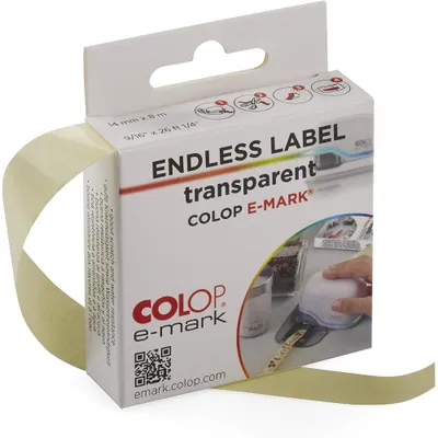 Obrázek produktu pro Colop 155362, Průhledná, Samolepicí štítek, Matný, Obdélník, 1,4 cm