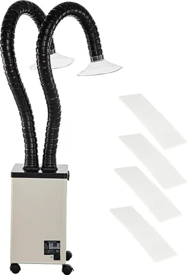 Immagine prodotto di SucceBuy Aspiratore di fumi di saldatura - 150 W, assorbitore di fumi da 106 CFM, filtro a 3 stadi, 3 velocità con tubo per saldatura, incisione laser e saldatura fai da te