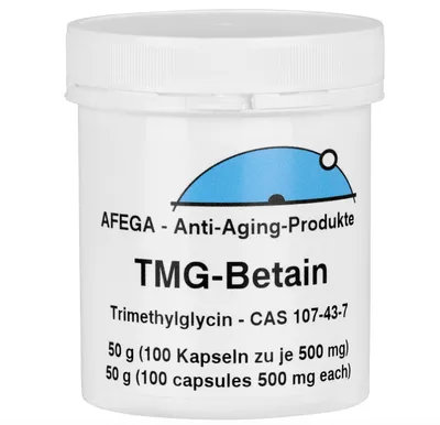 Obrázok produktu pre 50 g kapsúl betaínu/TMG (100 kapsúl po 500 mg)