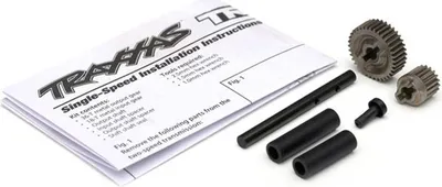 Obrázek produktu pro Převodová kola + hřídele Traxxas, jednorychlostní, kovové
