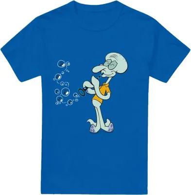 Obrázek produktu pro SpongeBob SquarePants - "Squidward's Clarinet" Tričko pro muže TV6662 (M) (Královsky modrá)