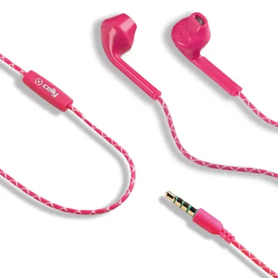 Productafbeelding van Celly UP100PK, Kabel, Gesprekken/muziek, Koptelefoon met microfoon, Roze