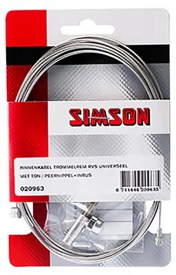 Zdjęcie produktu dla Simson – linka wewnętrzna do hamulca bębnowego, uniwersalna, 2,25 m