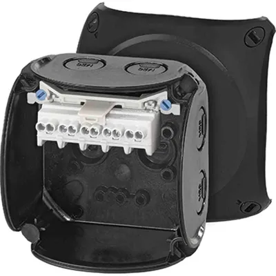 Produktbild von Hensel Kabelabzweigkasten KF 0202 B 1,5-2,5qmm 5pol. schwarz