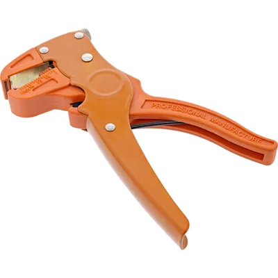 Produktbild von InLine Zange zum Abisolieren und Schneiden von Litzen, AWG 12-28, Orange, Gelb