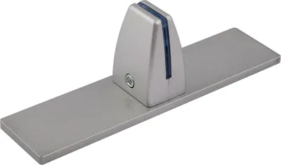Produktbild von Aluminiumfuß für Trennwand zum praktischen Einsatz eines Sicht-oder Hygieneschutzes, Silber, Verpackungseinheit: 1 STK