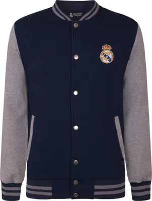 Produktbild von Real Madrid CF - Varsity-Jacke (US-College-Stil) für Jungen GF961 (116) (Dunkles Marineblau)