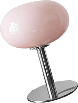 Zdjęcie produktu dla Lampka nocna Żelazna podstawa Uroczy kształt Prosta, nowoczesna, elegancka lampka nocna do domu Przełącznik przyciskowy USB Różowy