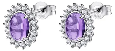 Immagine prodotto di Eleganti orecchini in argento con ametista Fancy Magic Purple FMP129
