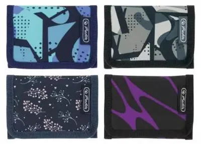 Produktbild von Herlitz 50046539, Briefttasche, Gemischte Farben, Polyester, Abbildung, Klettverschluss, 80 mm