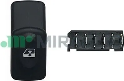 Produktbild von MIRAGLIO 121/RNI76014 Fensterheberschalter für RENAULT CLIO II (BB0/1/2, CB0/1/2) Vorne Rechts Fensterheber Schalter