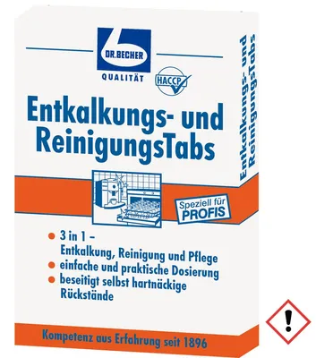 Produktbild von "Dr. Becher" Entkalkungs- und ReinigungsTabs