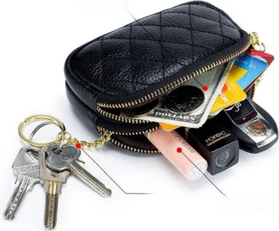 Produktbild von INF Einfaches Kosmetiktäschchen aus Leder für Damen