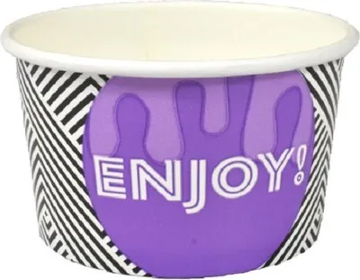 Zdjęcie produktu dla Papierowy kubek do lodów 200 ml, średnica 92 mm - 50 szt