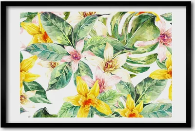 Produktbild von Bild 60x40 MDF-Rahmen, Wandkunst Orchidee