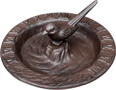 Produktbild von ESSCHERT DESIGN Vogeltränke mit Sonnenuhr aus Gusseisen