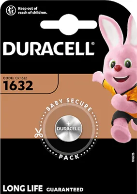 Image de Duracell Pile bouton CR1632 3.0V Lithium 1p.
