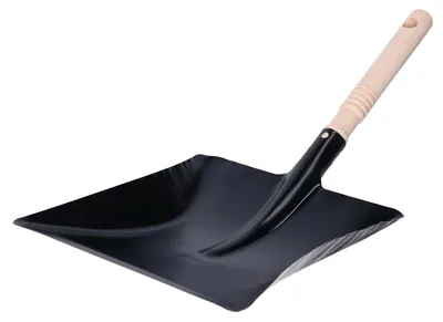 Produktbild von Buemag Kehrschaufel - Metall/Holz - 40 x 20 cm - schwarz - Kehrschaufel - Aufhangeose - innen/ausen