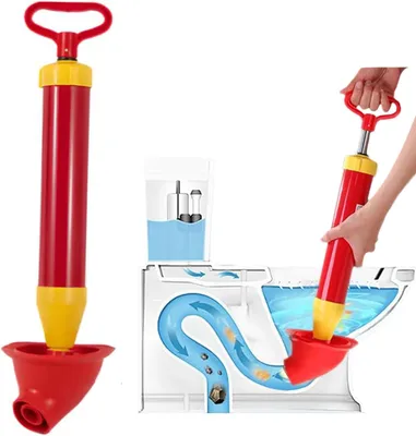 Imagen del producto de Bomba sin obstrucciones para inodoros y lavabos, compacta, ideal para uso doméstico y en campamentos