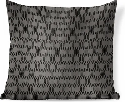 Produktbild von MuchoWow® Zierkissen Sofakissen Wohnzimmer Dekokissen 60x60 cm Sechseck - Muster - Linie - Sitzfläche - Foto Polster