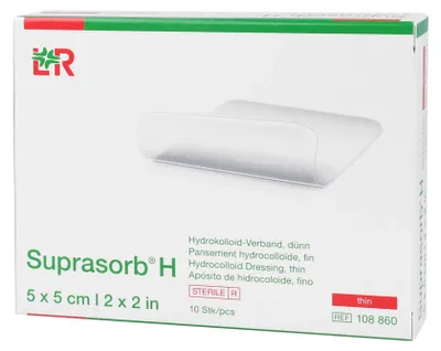 Produktbild von Lohmann & Rauscher GmbH & Co.KG Suprasorb H Hydrokolloid-Verband dnn 5x5 cm, 10 Stück