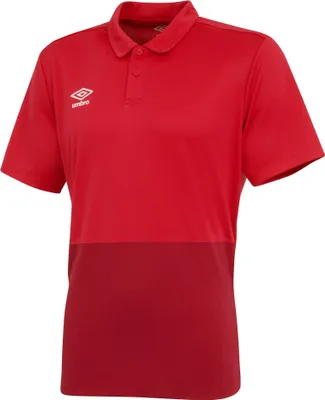 Productafbeelding van Umbro - Poloshirt voor jongens, model GD102 (maat S) (kersrood/lichtrood)