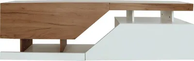 Immagine prodotto di Mobile TV "Ceelias" - 160 x 35 x 46 cm - Bianco/Marrone scuro