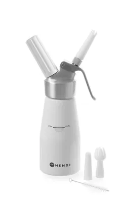 Produktbild von HENDI Sahnespender weiß       0,25 L Aluminium         Kitchen Line