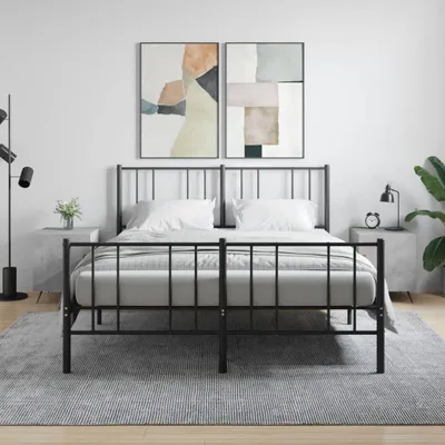 Produktbild von [Home] Nachttische 2 Stk. Betongrau 40x40x50 cm Holzwerkstoff , Neue Mode 2024 im häuslichen Leben