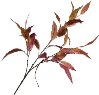 Produktbild von Silk-ka Künstlicher Blumen-Seidenblattzweig Braun-Grün 114 cm