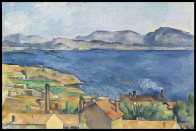 Obrázek produktu pro Plakát 91,5 x 61 cm Zátoka v Marseille, Paul Cezanne Vintage Salon