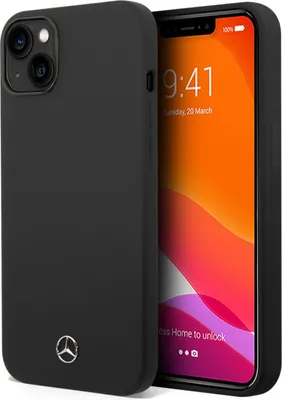 Image de Mercedes Mehcp14Msilbk Iphone 14 Plus / 15 Plus 6.7 Black/Black Hardcase Silicone Line