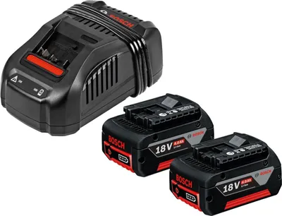 Produktbild von Bosch Akku-Starter-Set GBA 18 Volt / 2x 4,0 Ah + Schnellladegerät GAL 1880 CV