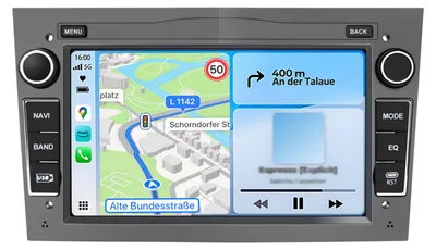 Image de Autoradio 7 pouces 2+64 Go pour Opel Astra Antara Vectra Corsa Zafira Meriva Vivara Vivaro Combo CarPlay Android Auto WiFi GPS Navi RDS DSP DAB+ gris