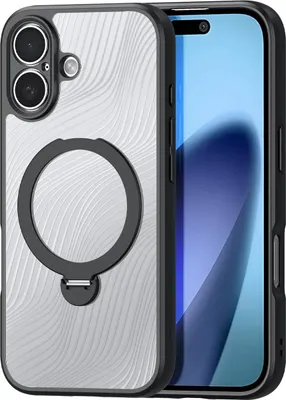 Produktbild von DUX DUCIS AIMO MAG STAND Handyhülle kompatibel mit MagSafe passend für IPHONE 17 schwarz