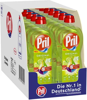 Produktbild von Pril 5 Plus Original Limette  Handgeschirrspülmittel 14x675 ml Spülmittel