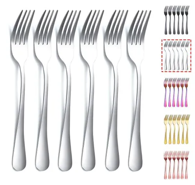 Dinnergabeln 6er-Set, Edelstahl 20,75 cm, spülmaschinengeeignet