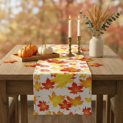 Productafbeelding van Herfstdecoratie - tafelkleed - 120 x 33 cm - polyester